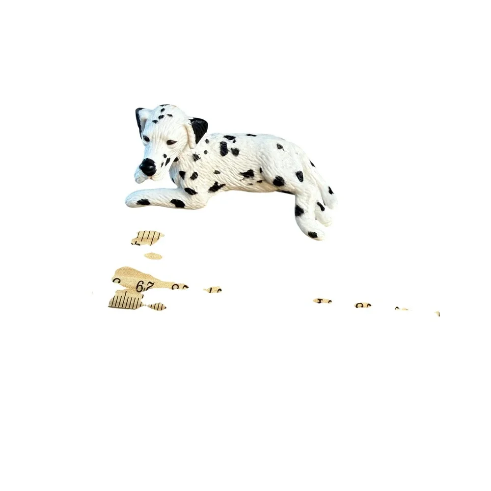 Vintage 1994 MEG Inc‎ Dalmatian Puppy Dog Figurine Lying Down Miniature Toy